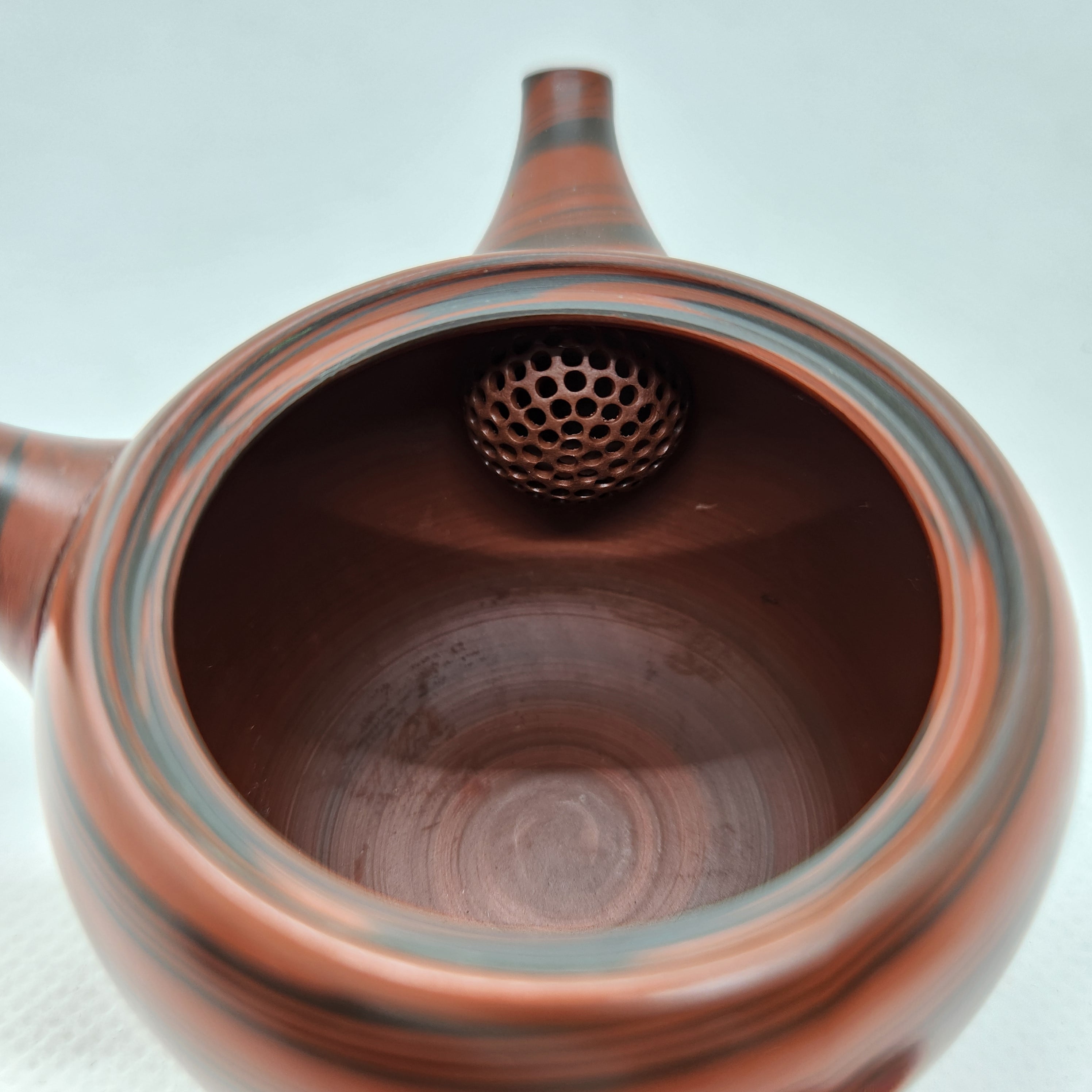 常滑焼 月荘作 練込ミニ急須 陶茶漉し 50ml | 江崎商店