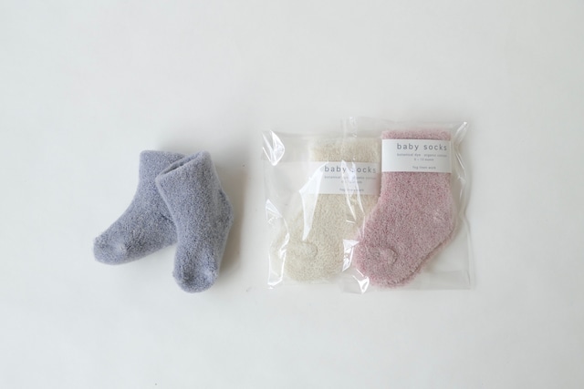 fog linen works  baby pile socks