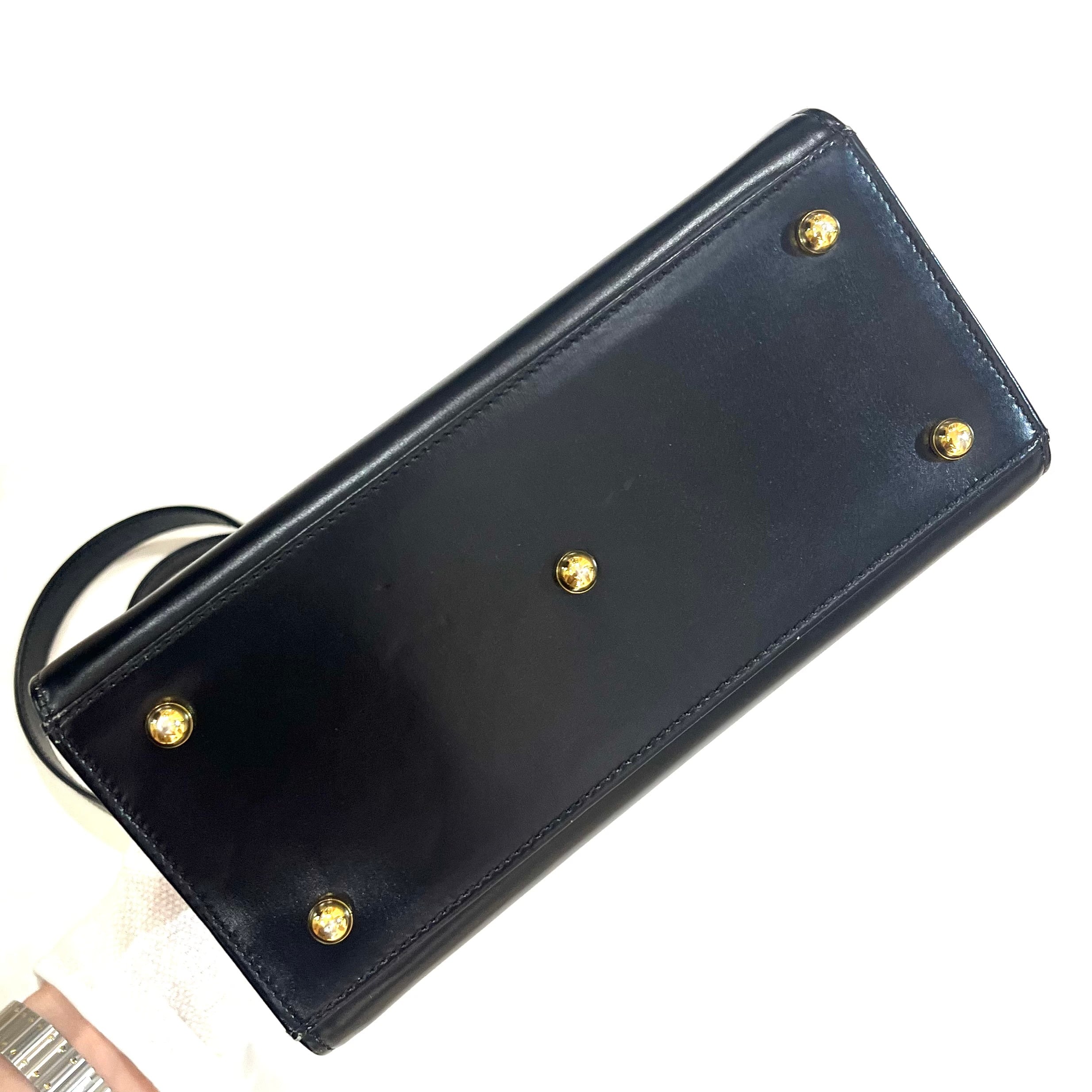 TIFFANY&CO.】2613 本革レザー 2WAYショルダーバッグ レザー ブラック