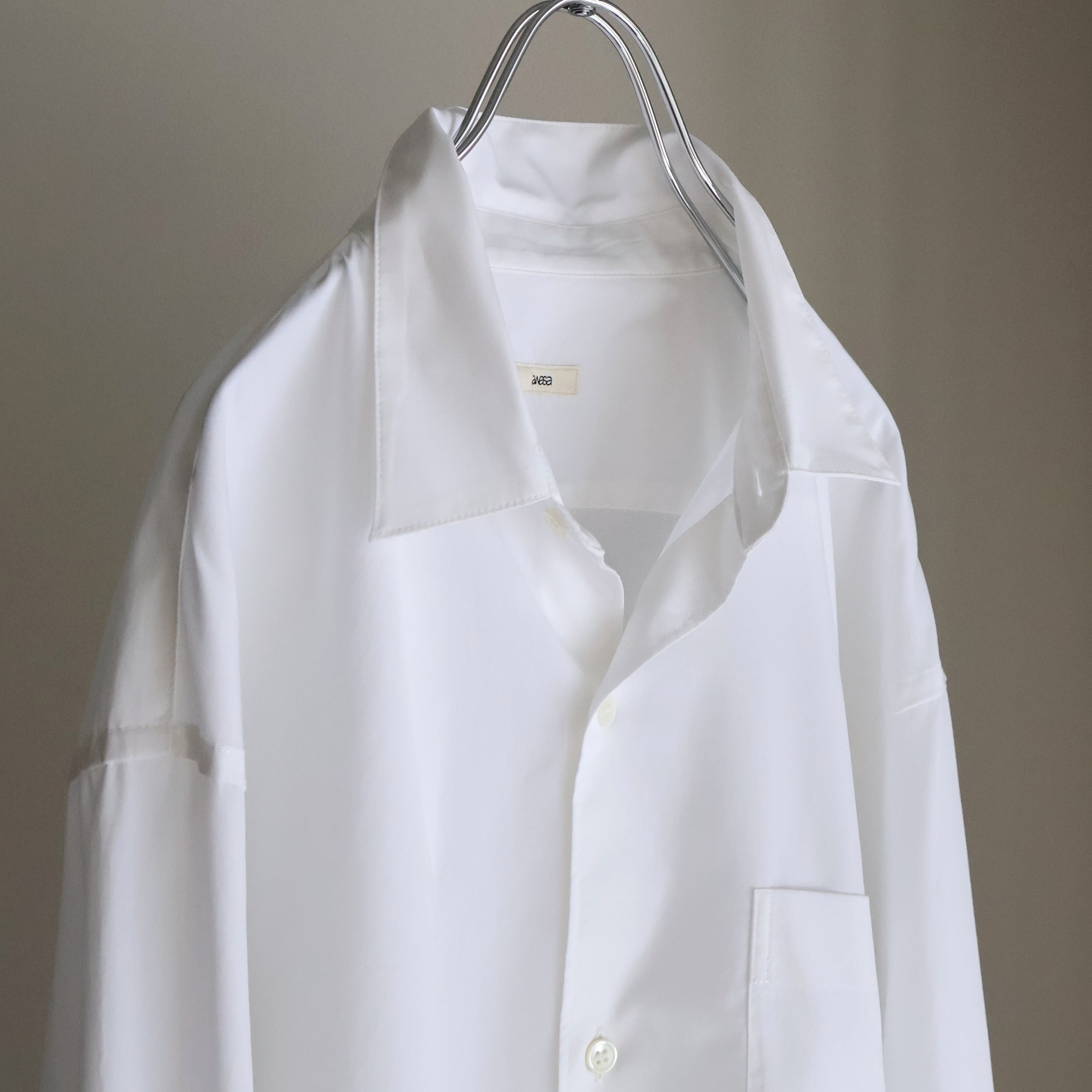 awasa “ regular collar shirt ( White )” | H.inch
