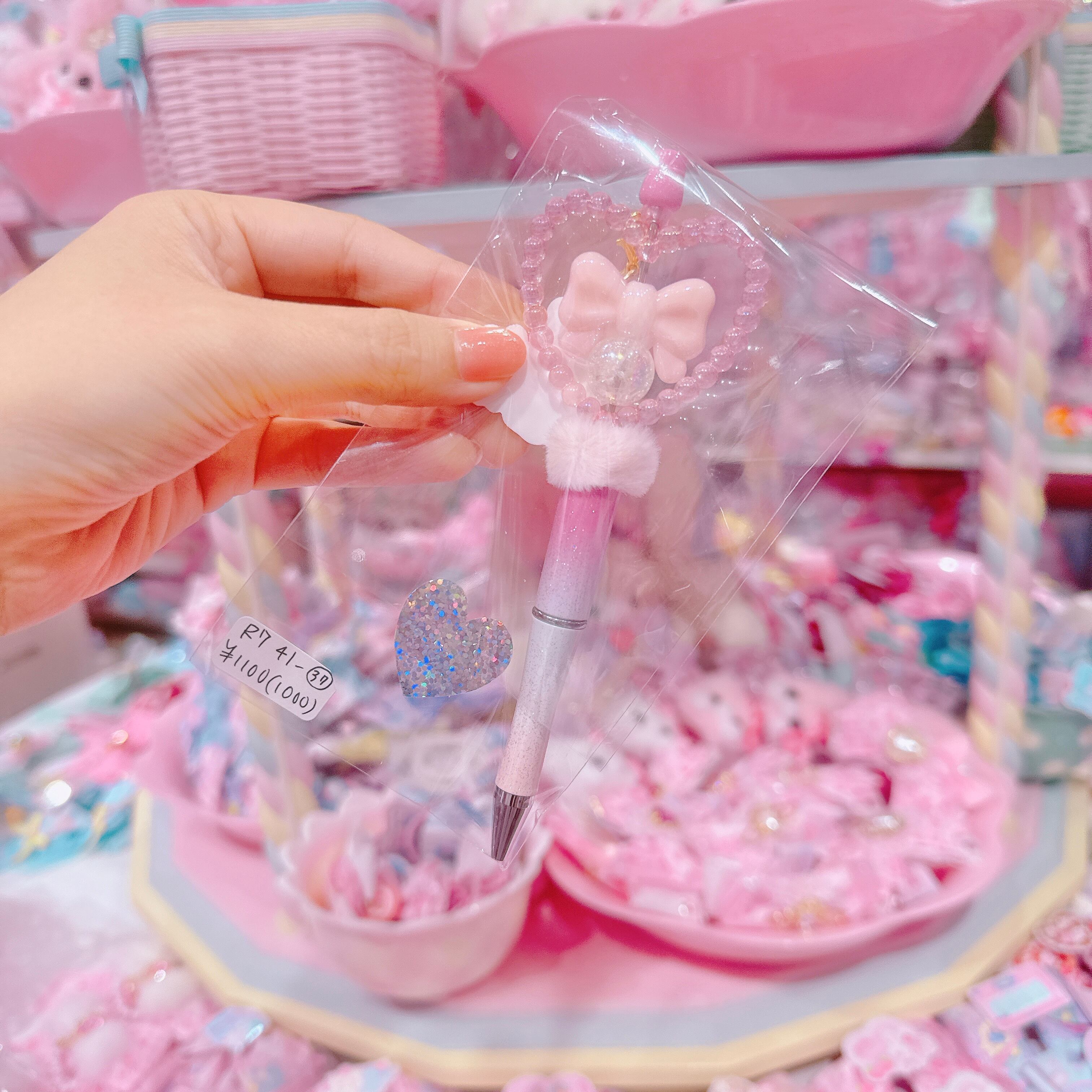 【R7】41-37チャーム付きカスタムボールペン