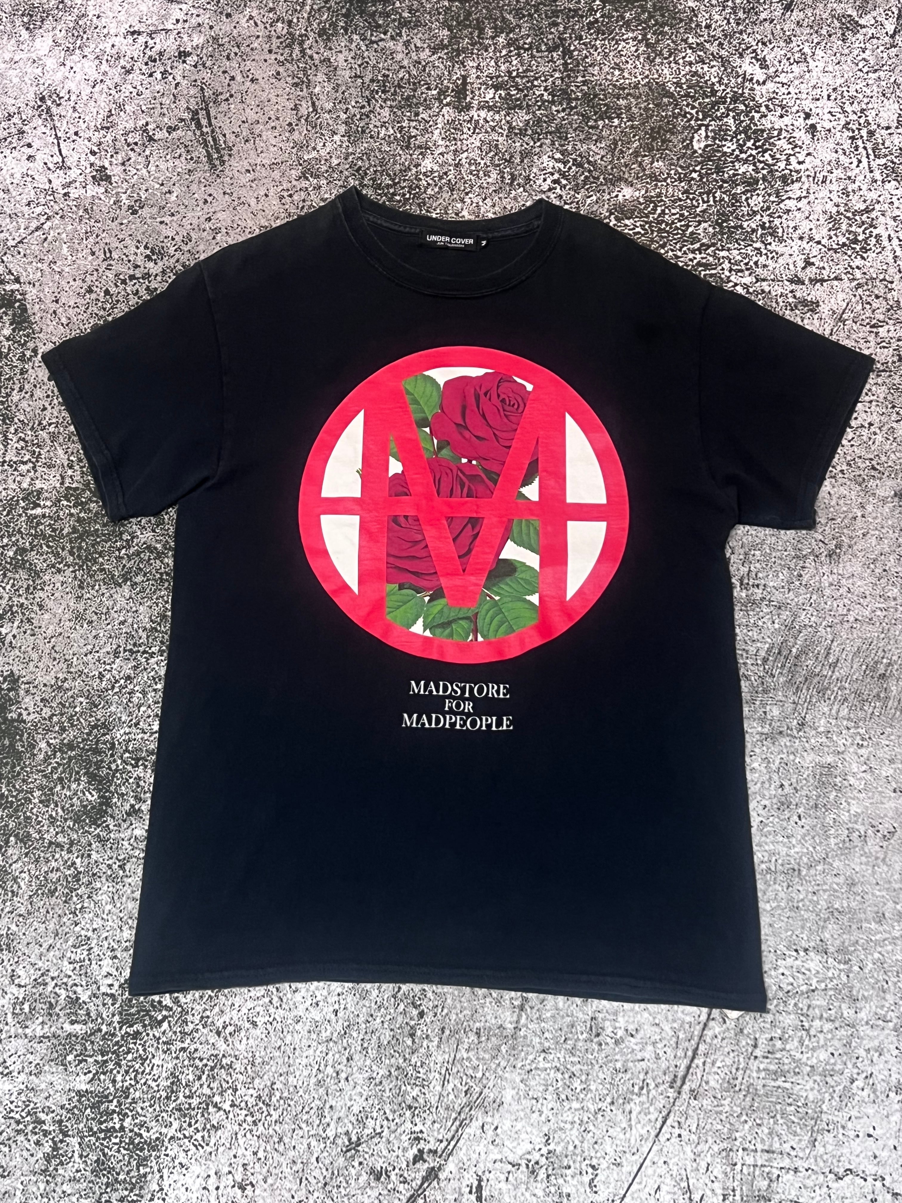 UNDERCOVER ローズプリント Tシャツ ブラック サイズ3 UNDER COVER】ローズプリントTシャツ | Enithéa