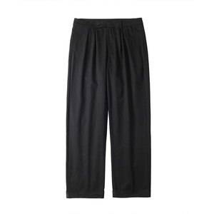 ★WIDE STRAIGHT DOUBLE PLEATED PANTS　　01144