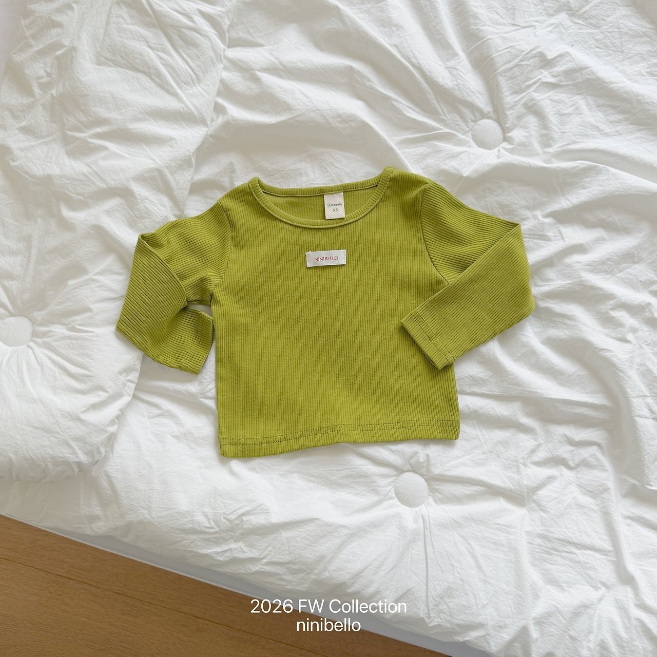 brown L［即納］vive rib tee 26autumn/ ninibello