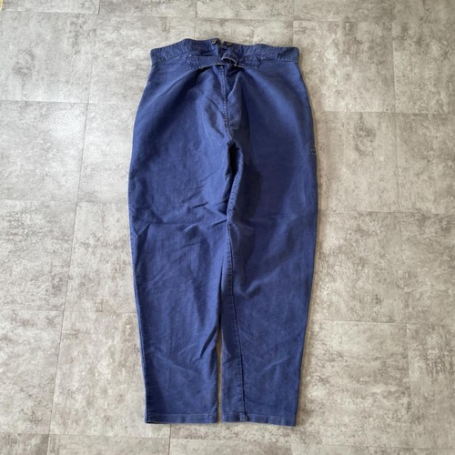 30-40s 針式シンチ メタルボタン フレンチワーク モールスキン W36 詳細写真4