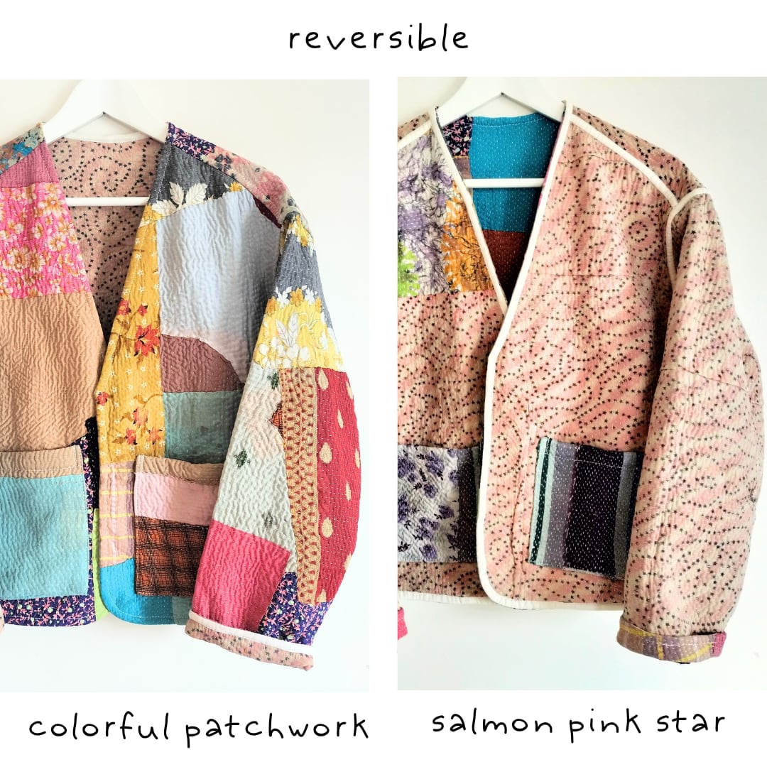 カンタジャケット　ラリーキルトジャケット　花柄ジャケット　パッチワークジャケット d51caadb865ed83c739d2a0be90a4d