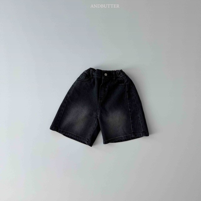 《送料無料》予約:ラインバミューダデニム【ANDBUTTER】※ジュニアサイズ