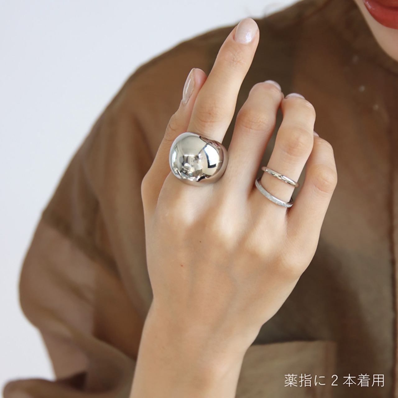 【ネコポス便】リング 金属アレルギー対応 3本セット リング ステンレス 指輪 スターダスト サンドブラスト 砂目 サージカルステンレス 4号 6号 9号 11号 ピンキーリング