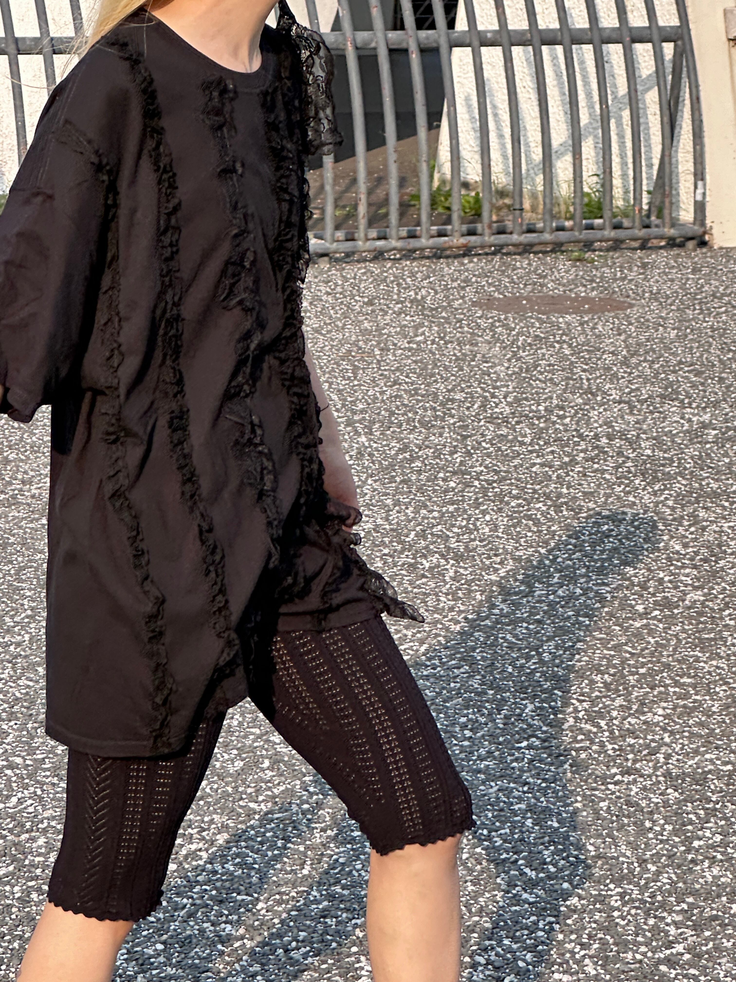 MOON TREE PLANET [LACE HALF LEGGINGS]