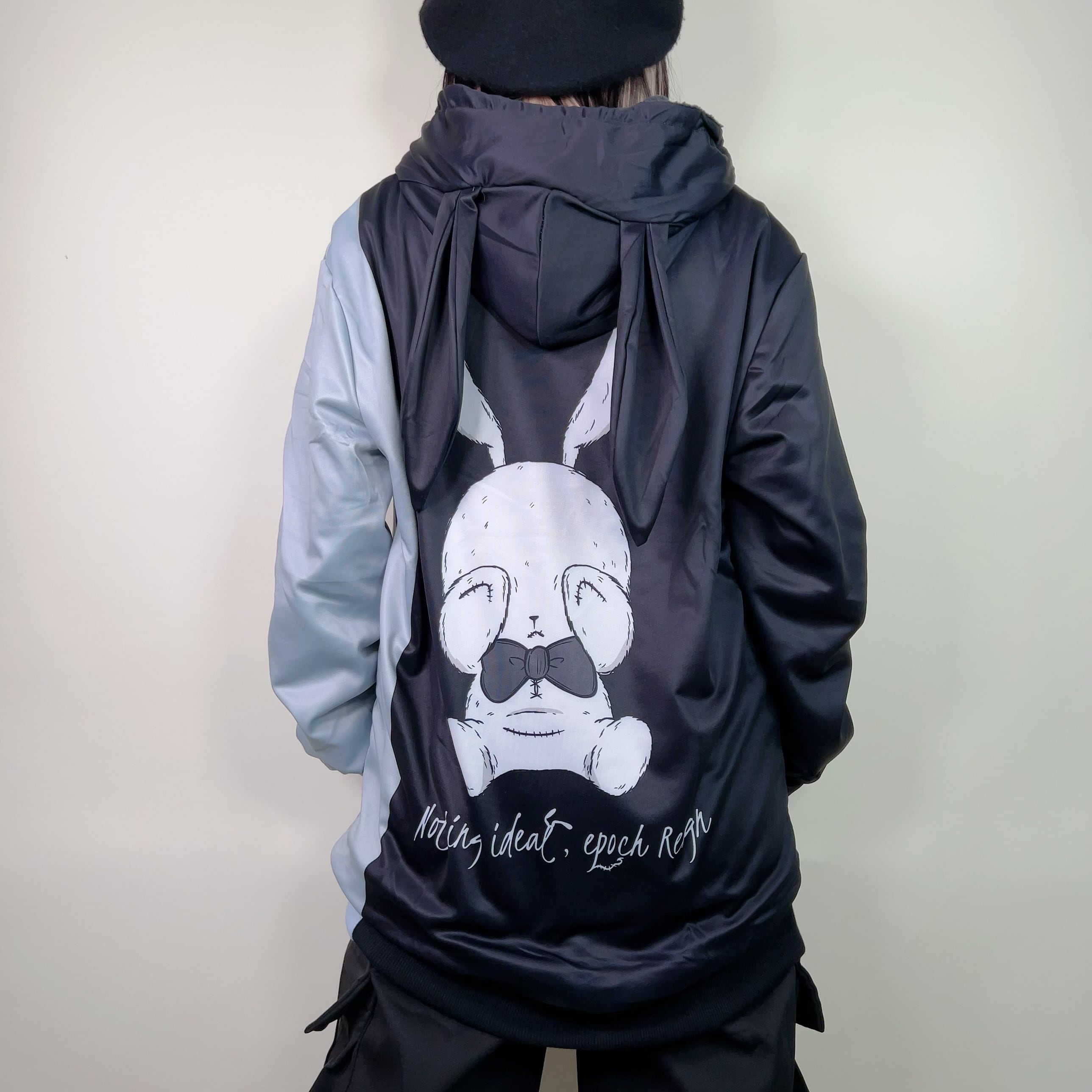 NieRうさ耳付きふわふわ防寒RABBIT PARKA【BLUE】 NieRうさ耳付きふわふわ防寒RABBIT PARKA【BLUE】