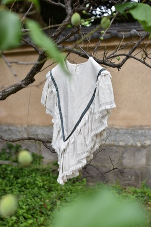 RehersalL  linen fringe vest / otm