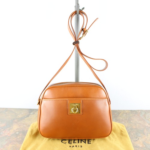 .OLD CELINE LOGO LEATHER SHOULDER BAG MADE IN ITALY/オールドセリーヌロゴレザーショルダーバッグ2000000051291