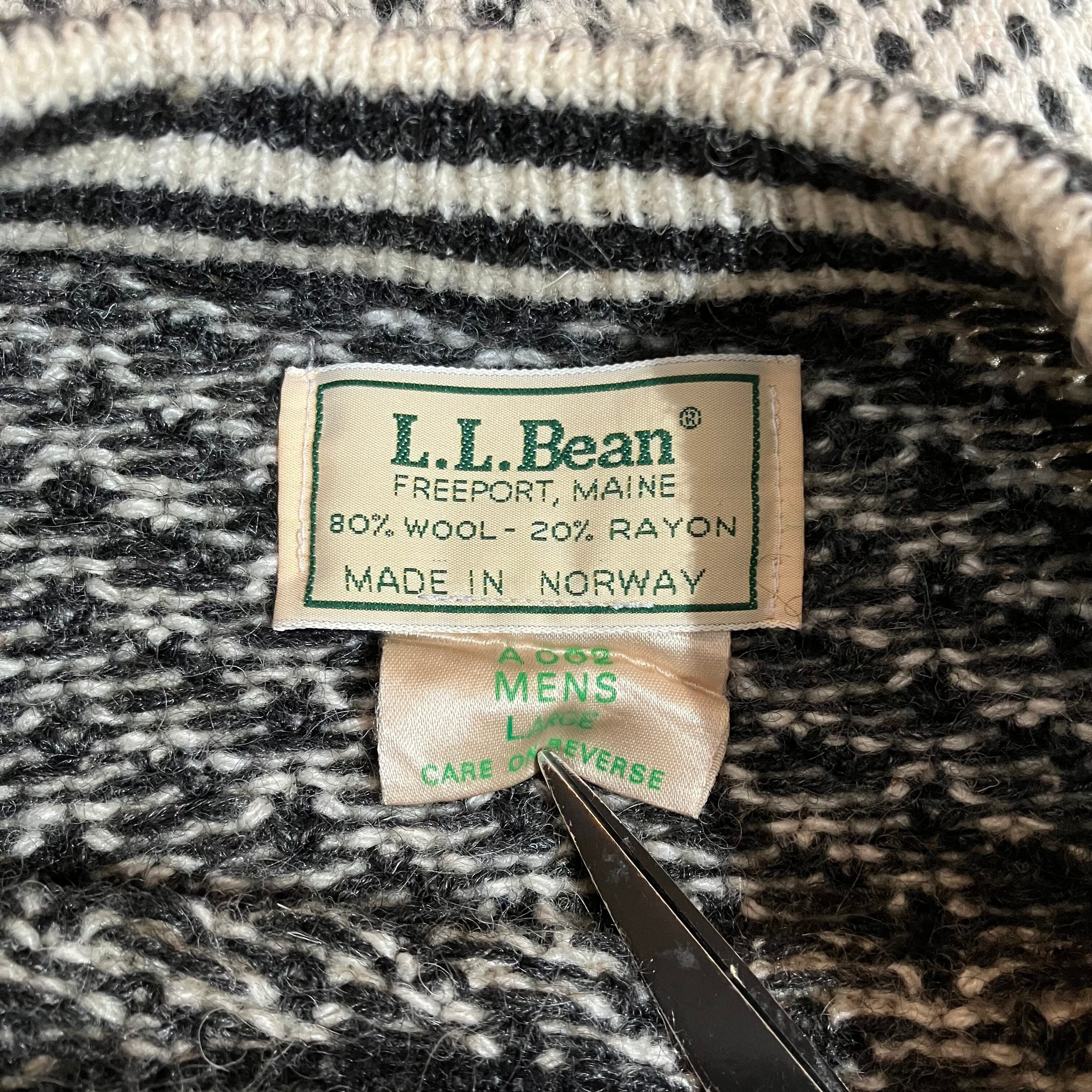 L.L.Bean バーズアイニット ノルウェー製-