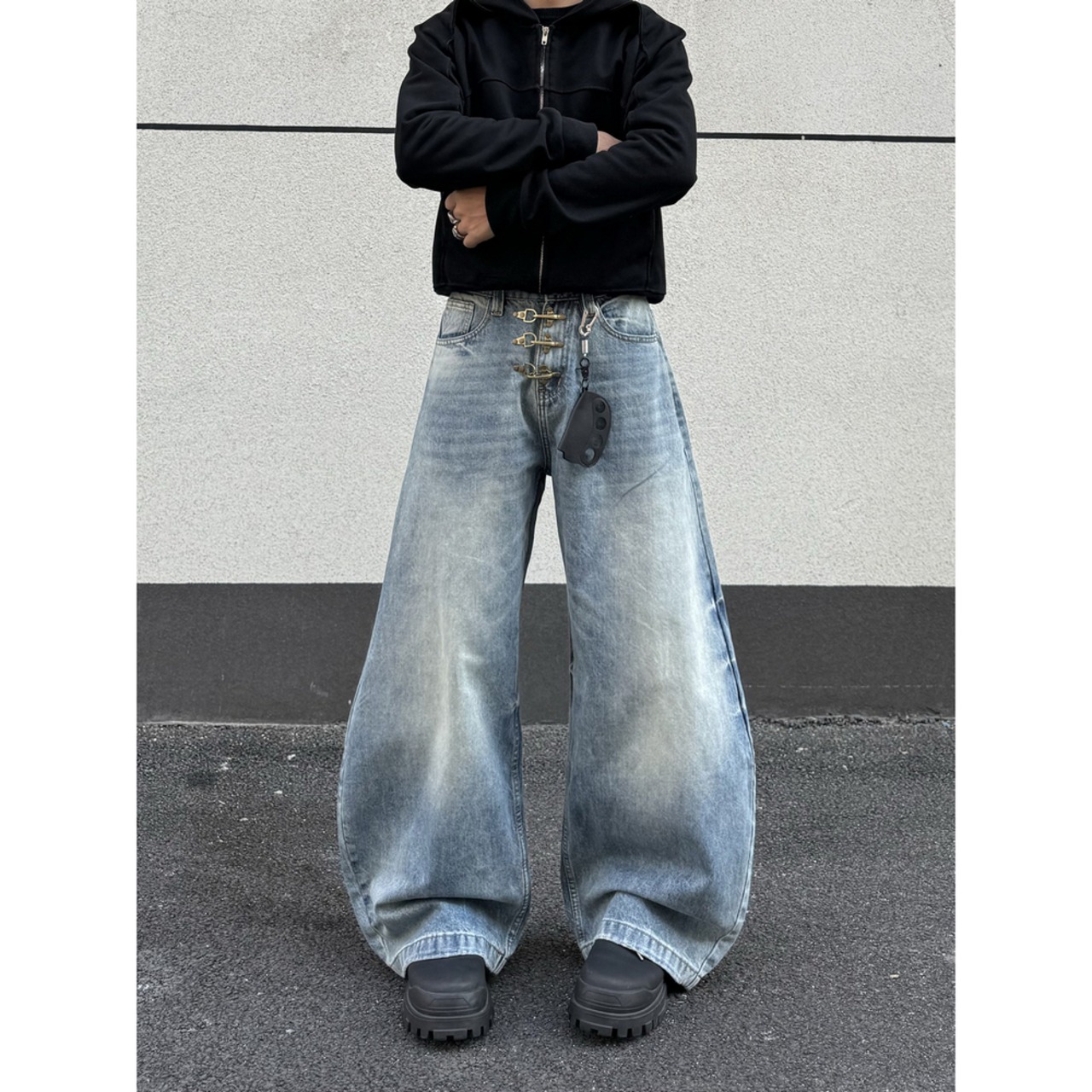 ストリート ファイヤーマン デニムパンツ P387