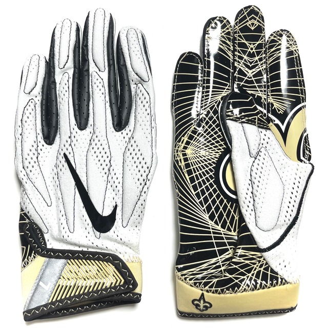 NIKE SUPERBAD 4.0 アメフト グローブ NFL Saintsモデル L
