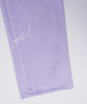 【直営限定ITEM】COOLAペイント×レースカラーデニムパンツ (PURPLE)　CQ-48001H