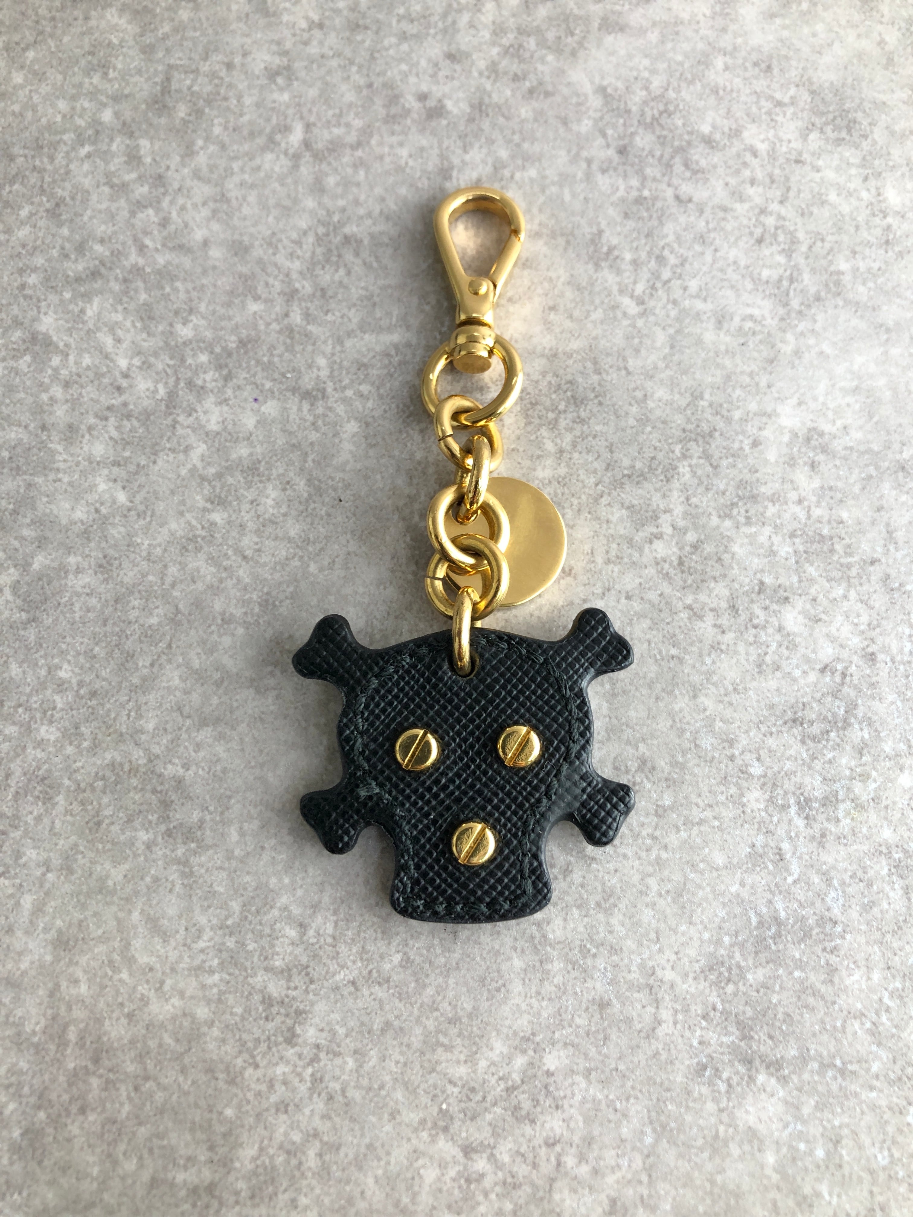 PRADA プラダ キーホルダー ブラック スカル vintage ヴィンテージ