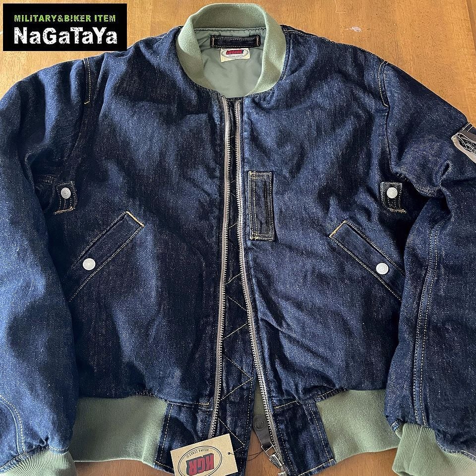 児島ジーンズ KOJIMA GENES デニム MA-1 フライトジャケット