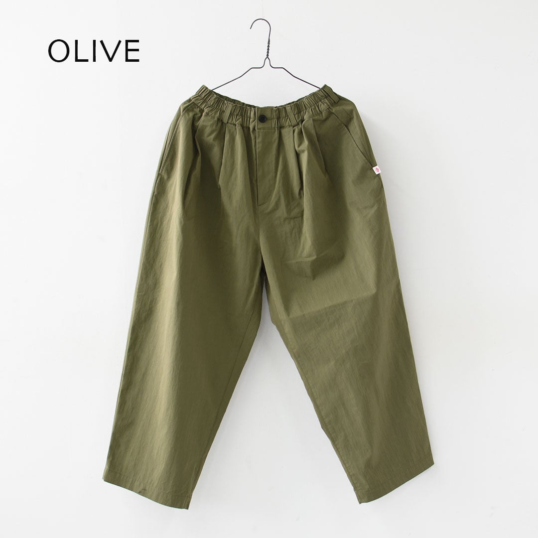 DANTON [ダントン] W C/N Twill Double Pleated Easy Pants [DT