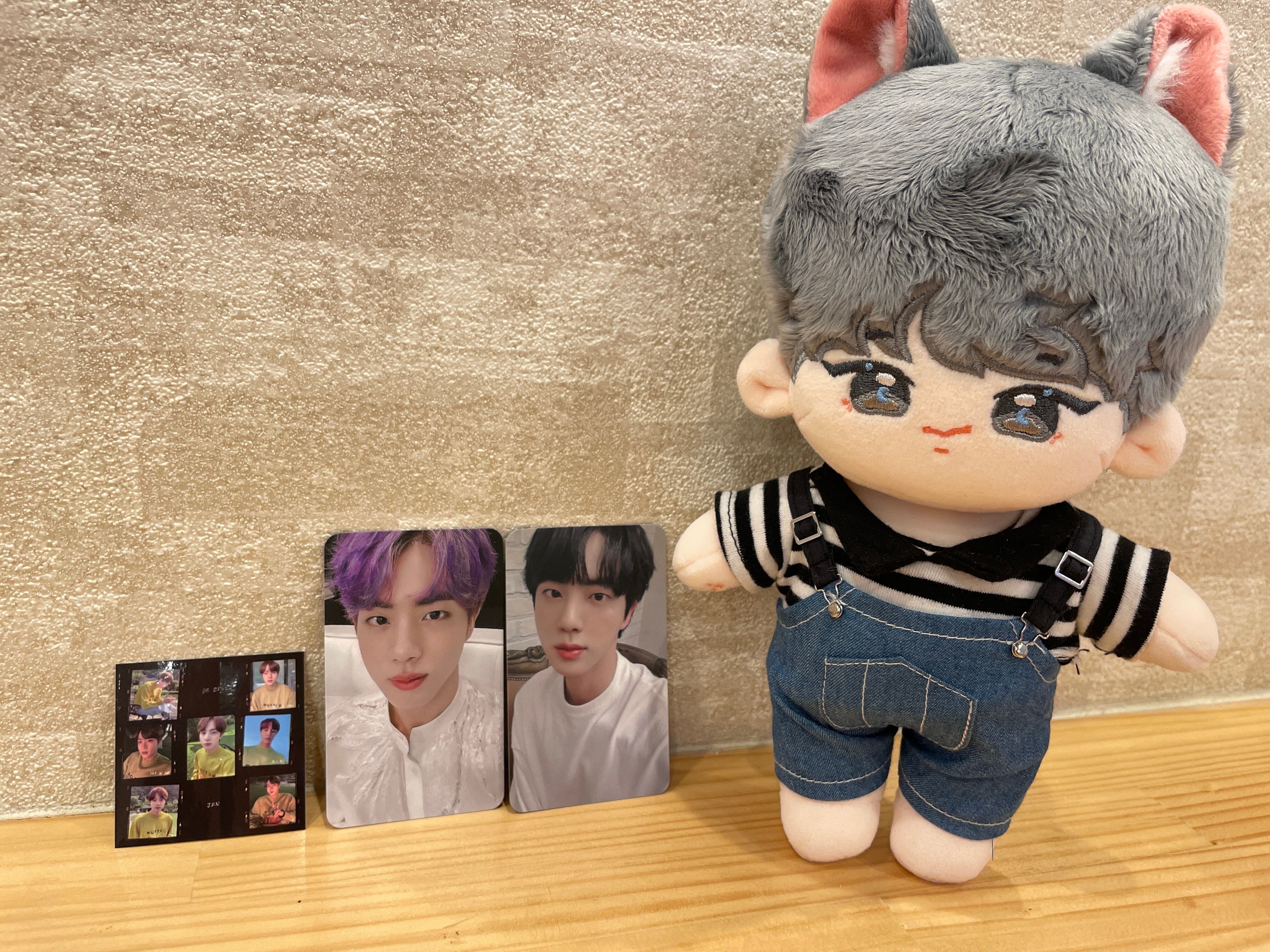 BTS「JIN」ジン ぬいぐるみ20cm カップホルダーセット | sarangcafe1 
