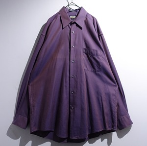 Reddish Dark Purple Iridescent Dress Shirt
