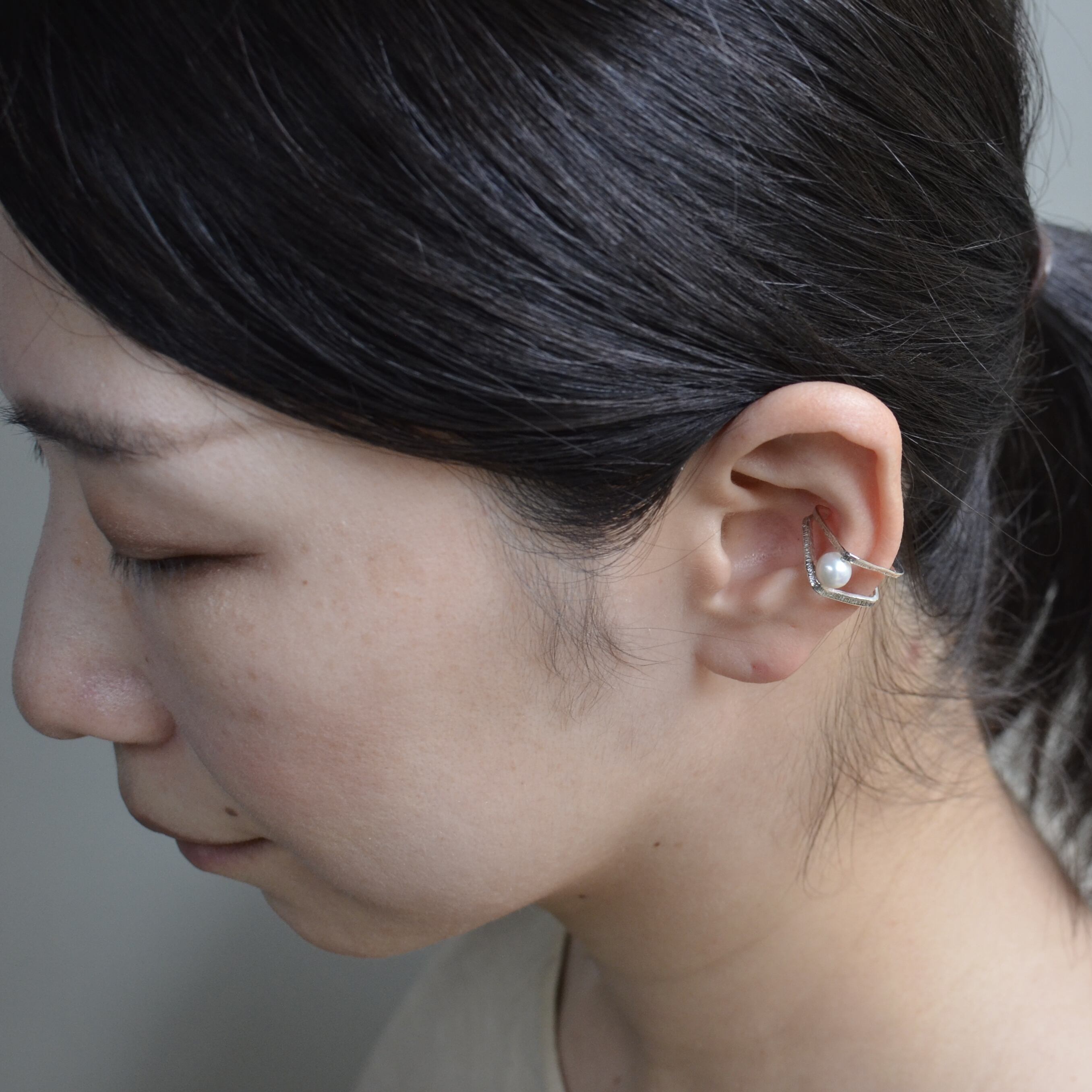 スクエアdoble パール イヤカフ R | Sa.Ya. original jewelry