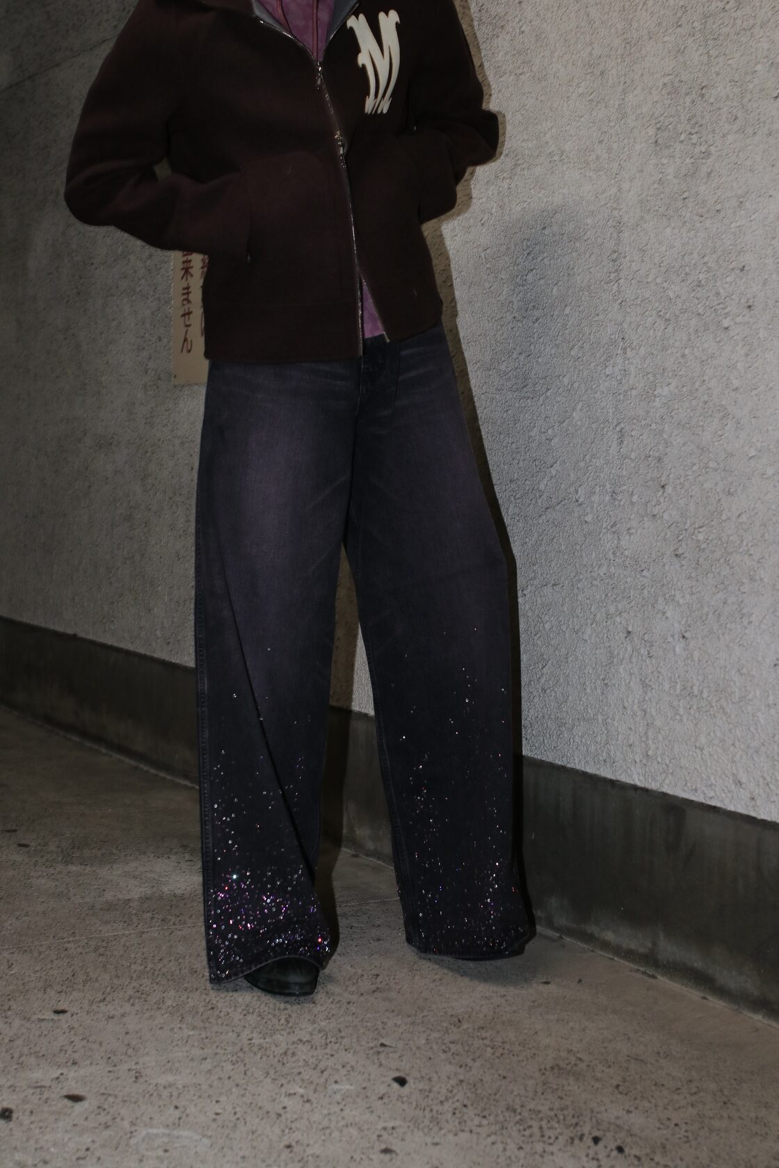 MASU 24aw つつましく STARDUST BELL-BOTTOM JEANS 46