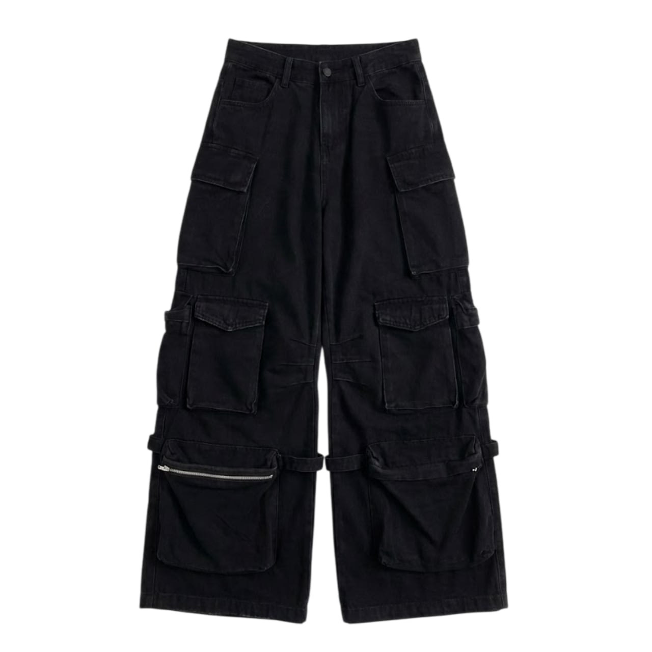 Multi pocket street denim pants 0013