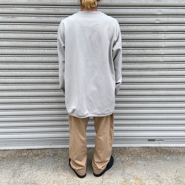 00s NIKETEAM ナイキ　センタースウォッシュロゴスウェット　鼠色　XL