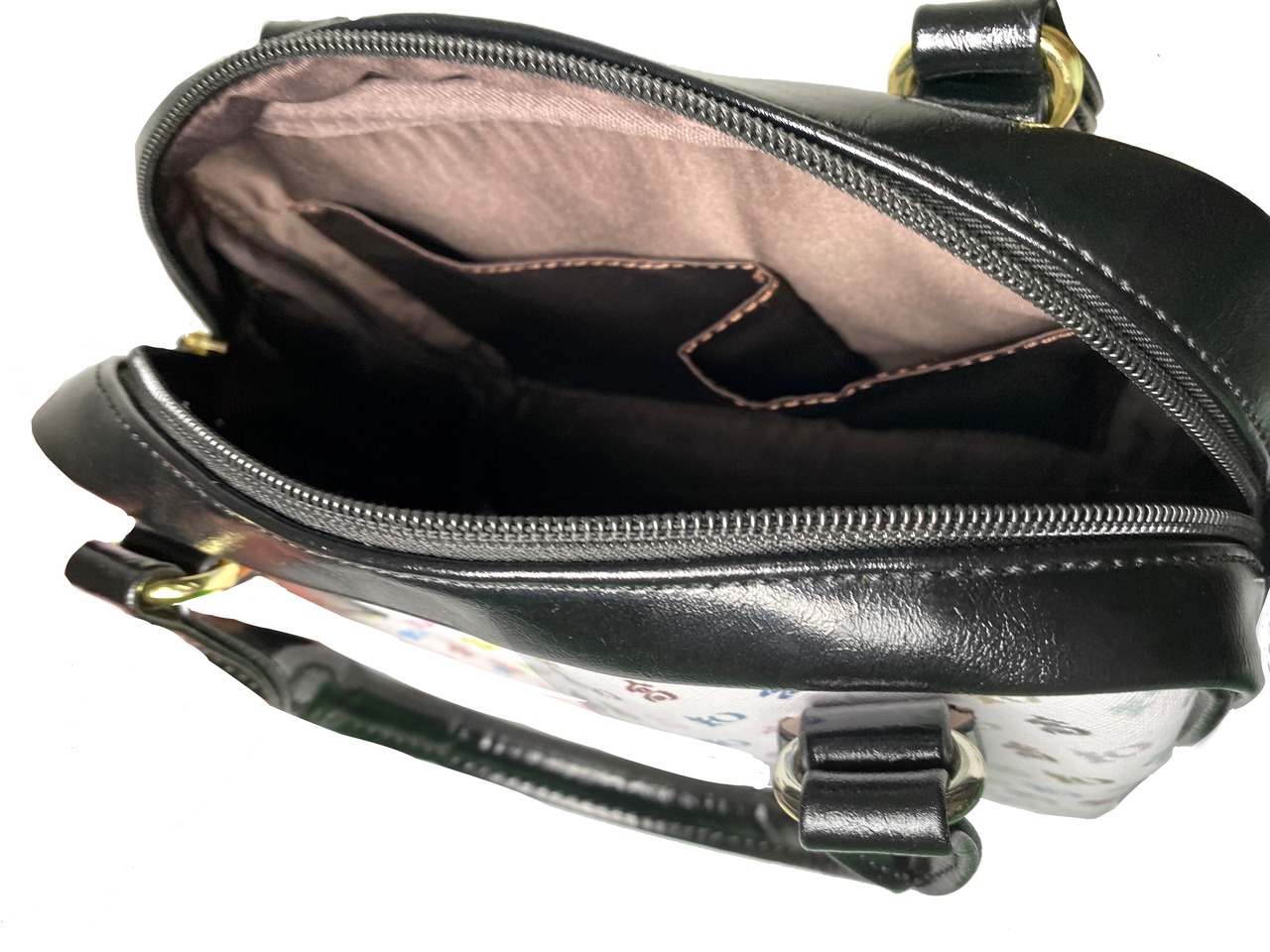 高知のミニバッグ（ショルダーバッグ）　ホワイト×カラフル