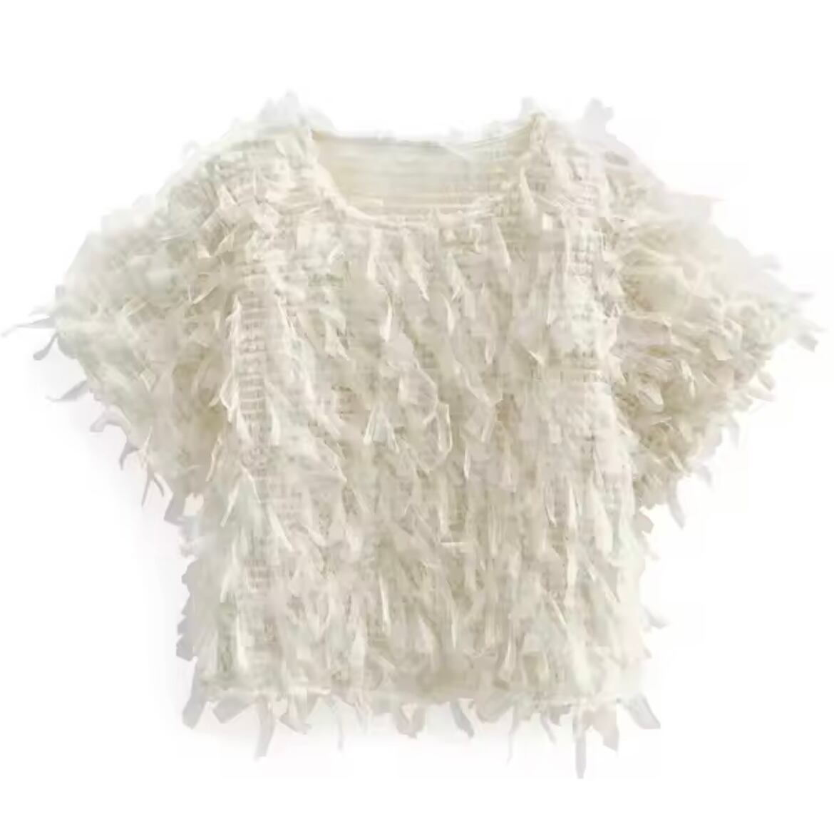 ribbon soft tulle tops