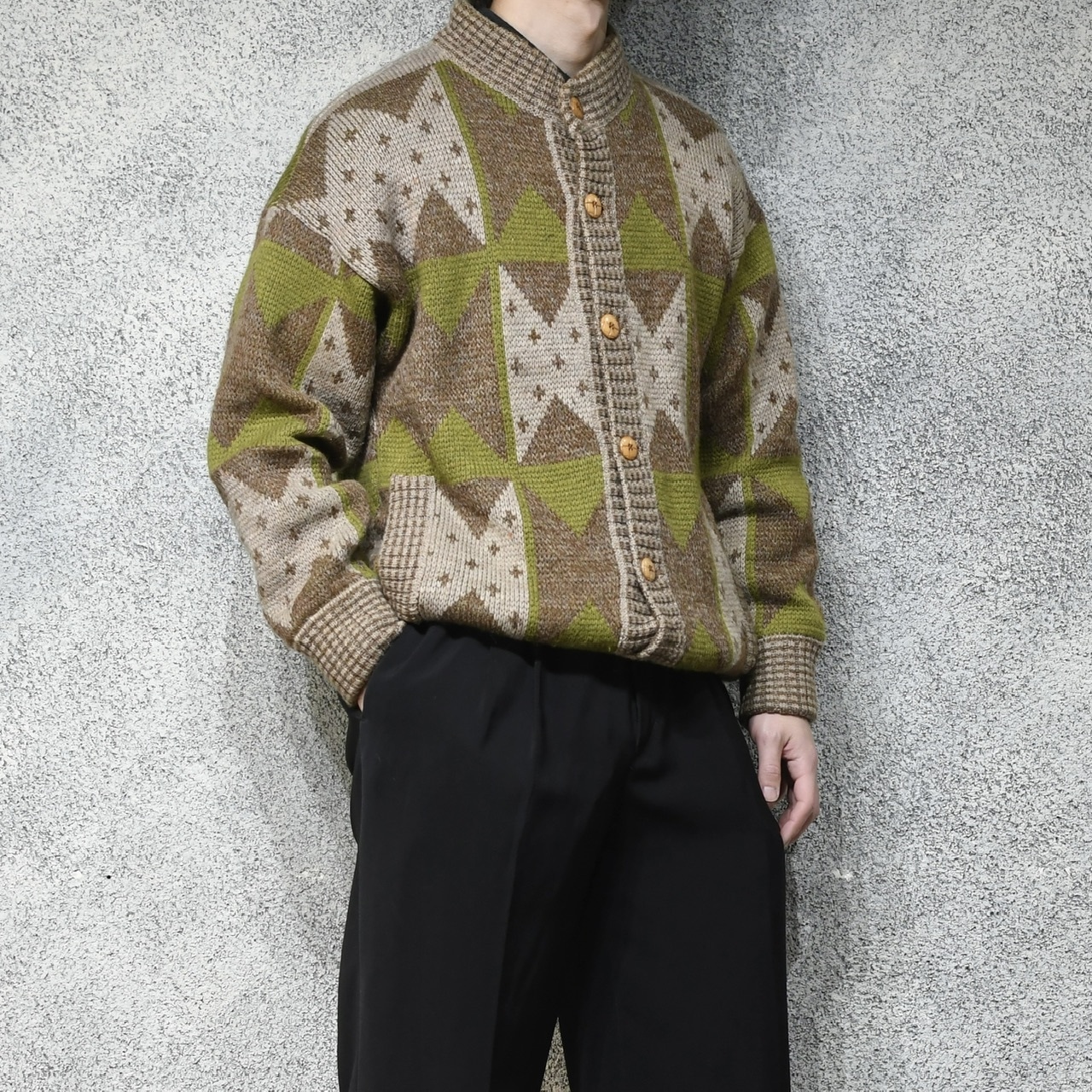 design knit blouson
