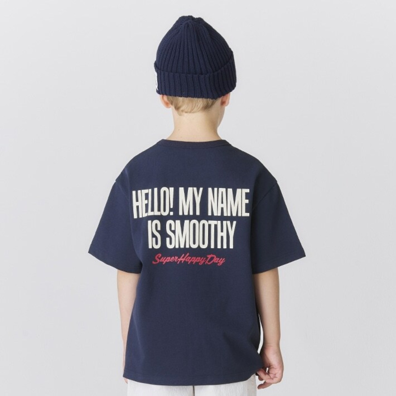 Smoothy Hello Code SMOOTHY HELLO MY NAME IS Tee NAVY | futabangsk