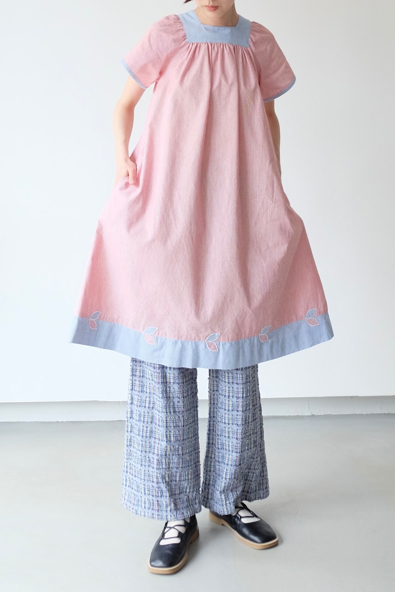 Tricolore smock dress