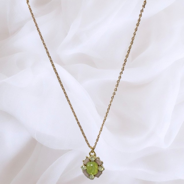 Green bijou necklace