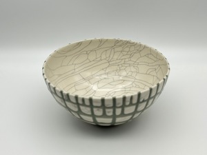 苫米地正樹　貫入流しボウル（大）