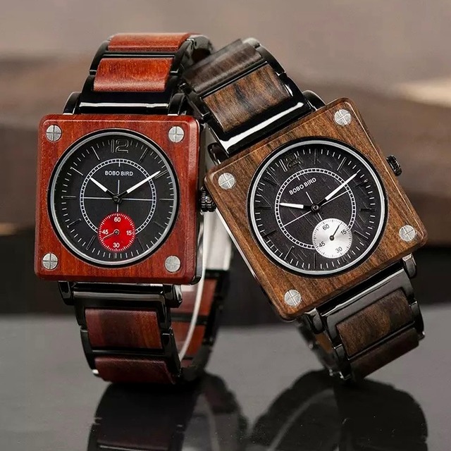 【TR0106】Wooden watch - Square Bread
