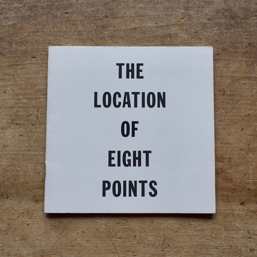 【絶版洋古書 】 ソル・ルウィット  SOL LEWITT,　The Location of Eight Points. Starting April 6, 1974. Max Protech Gallery[310194792]