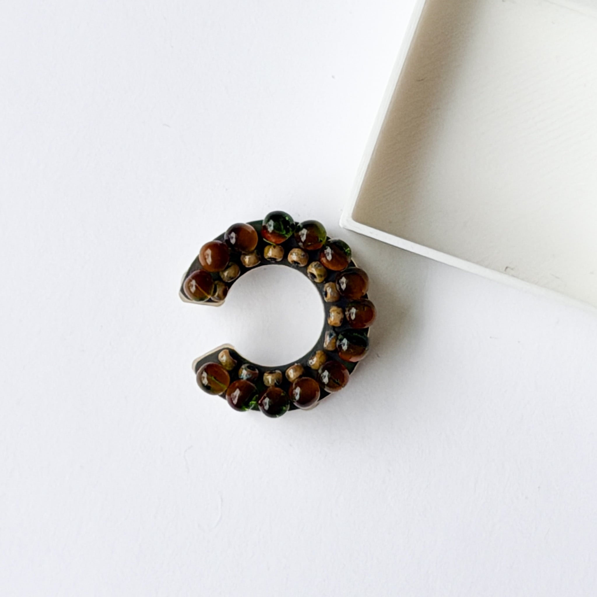 puzzle ring ear cuff 'bicolor' [17]