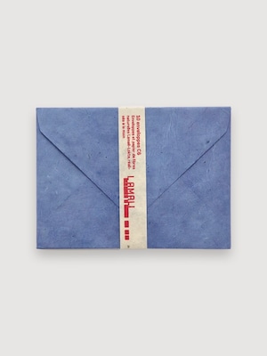 ロクタ紙の封筒 10枚セット 11×15cm|Lokta Paper Envelopes Bleu Ciel - Lamali Paris