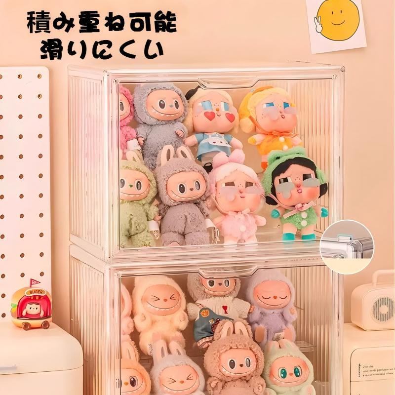 Labubu 1-3世代/15-20cmぬいぐるみ対応 ディスプレイケース 透明