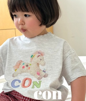 【con】ユニコーンT メランジ 70~100cm