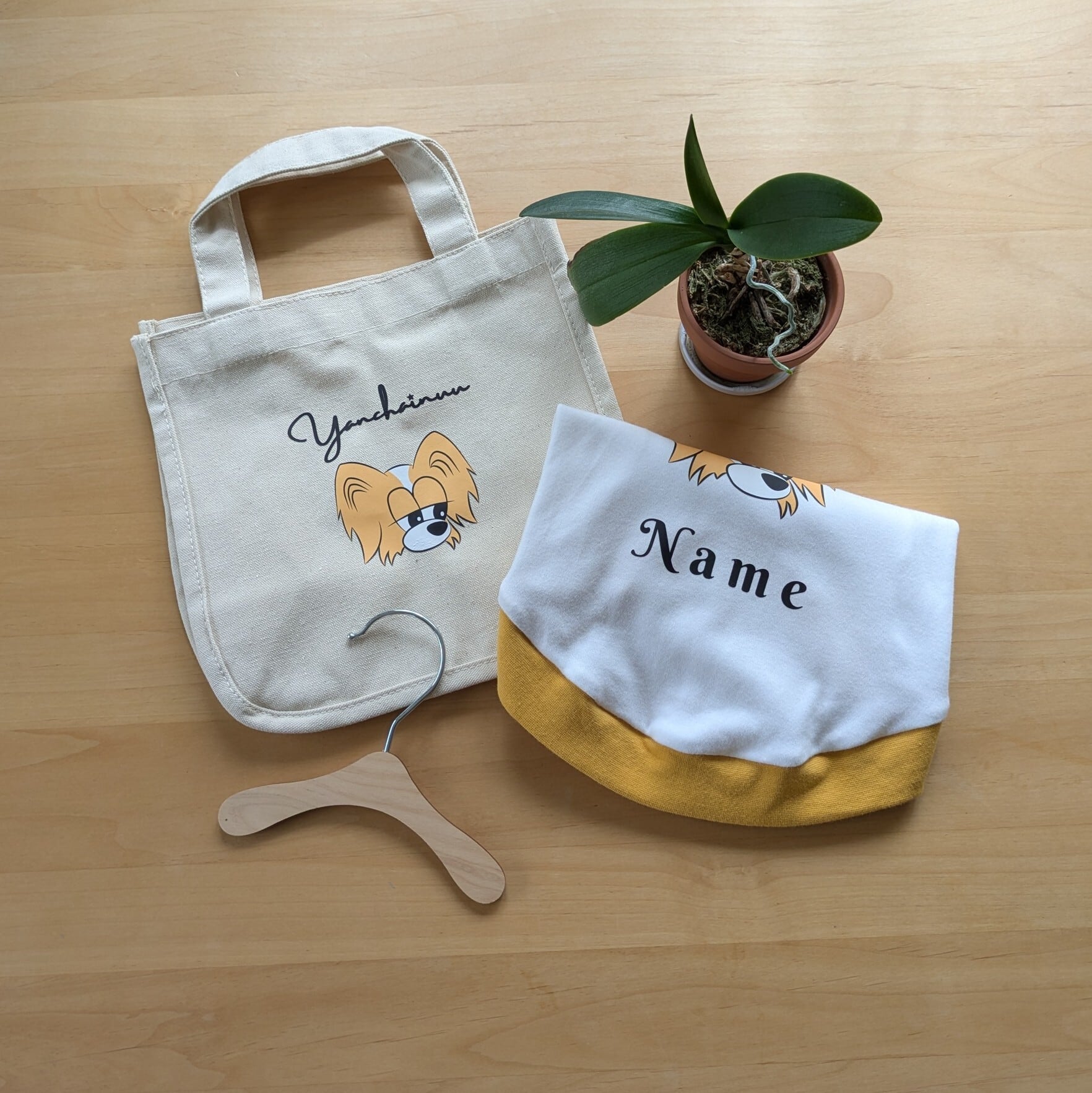 パピヨン タンクトップ 犬服 名入れ リンクコーデ | Yanchainuu