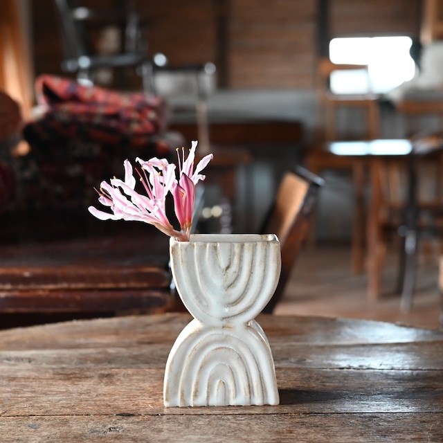 OluNoA / フラワーベース【A】〈 花瓶・花器・一輪挿し・陶器・インテリア・置物 〉