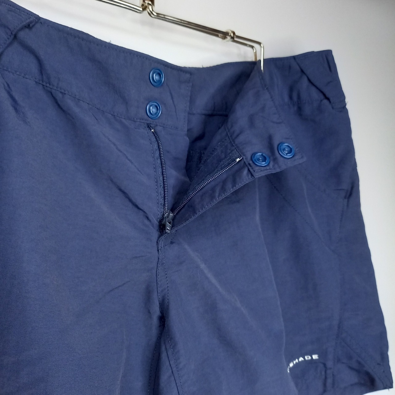 コロンビア　PFG　ナイロンショーツ　水陸両用　フィッシング　刺繍ロゴ　紺　M