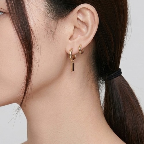 スティックフープピアス