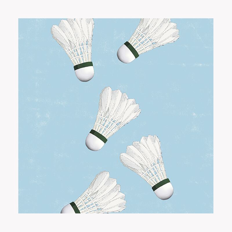 バドミントンのシャトルのイラストのtシャツ ホワイト 絵描きのraddieyのお店 バドミントンのシャトルのイラストのtシャツ ホワイト 絵描きのraddieyのお店