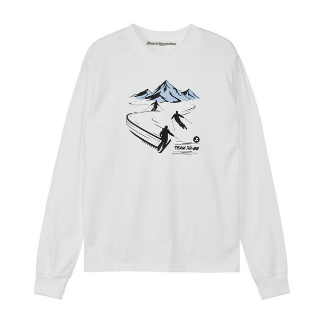 [Rest & Recreation] 22 TEAM GRAPHIC LONG SLEEVE T-SHIRT - WHITE 正規韓国ブランド 韓国ファッション 韓国代行 rest recreation レストアンドレクリエーション restrecreation
