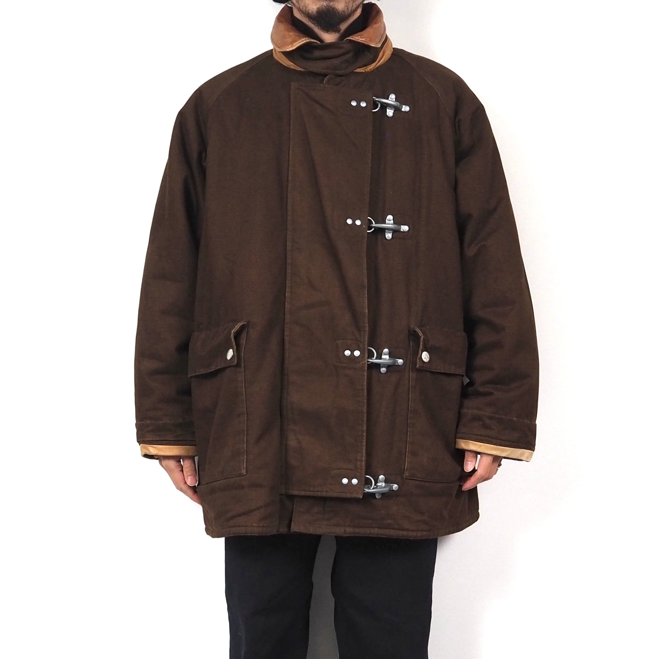 Willis&Geiger fireman jacket leather collar L /ウィリス Willis&Geiger fireman jacket leather collar L /ウィリス