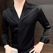 ice no collar men's shirt 00338